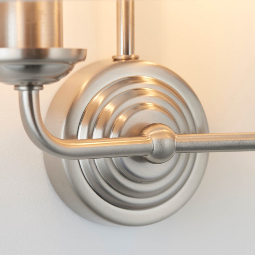 Endon 94403 - Aplique HIGHCLERE 2xE14/40W/230V gris/cromo mate