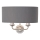 Endon 94406 - Aplique HIGHCLERE 2xE14/40W/230V gris oscuro/cromo brillante