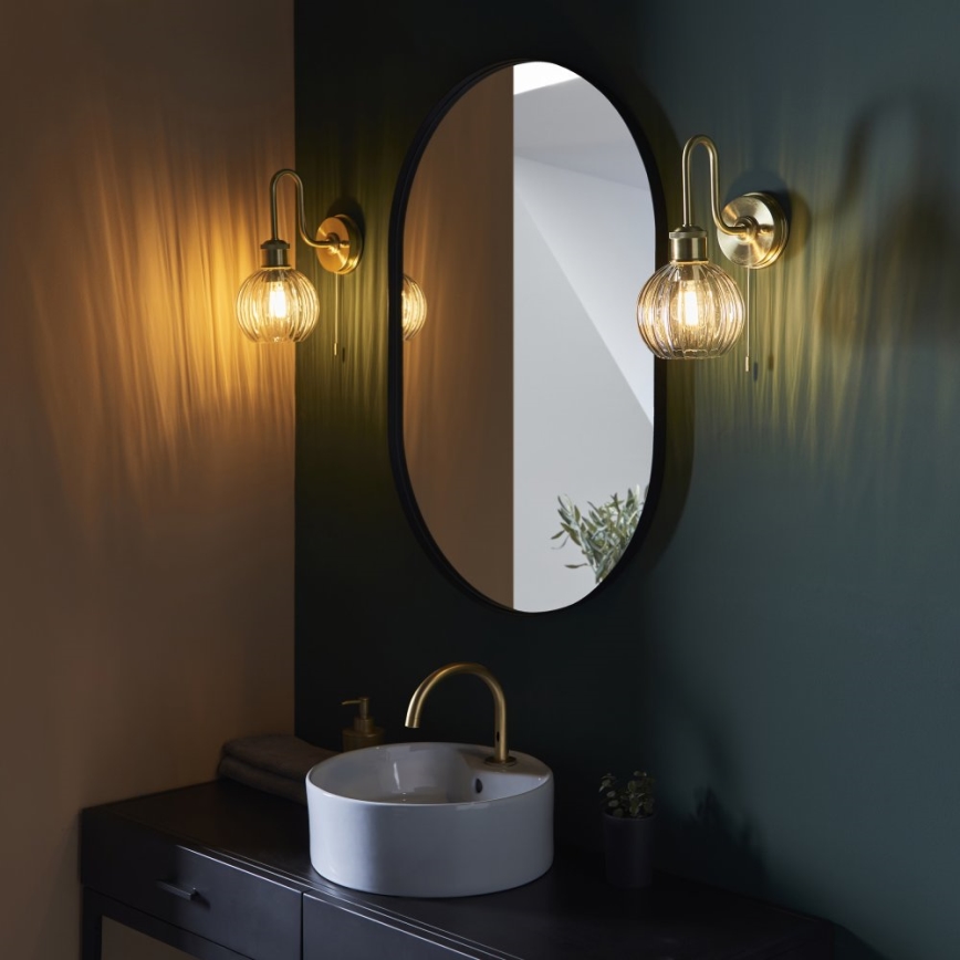Endon 95507 - Aplique de baño KENDALL 1xE27/10W/230V IP44 latón