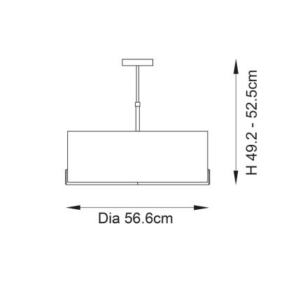 Endon 95839 - Lámpara colgante HAYFIELD 3xE27/40W/230V latón/Verde