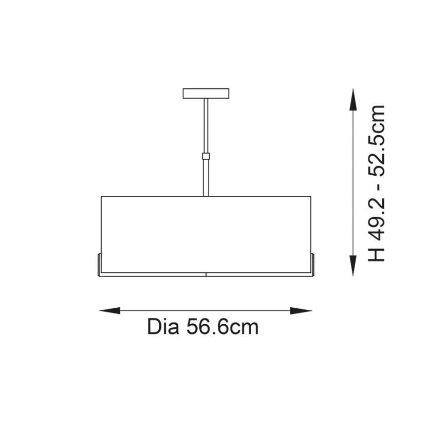 Endon 95839 - Lámpara colgante HAYFIELD 3xE27/40W/230V latón/Verde