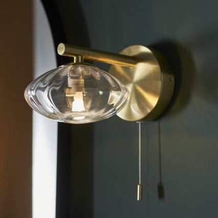 Endon 97182 - Aplique de baño MOBIAS 1xG9/3W/230V IP44 latón