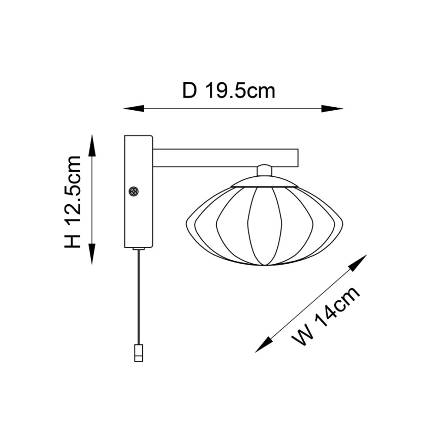 Endon 97182 - Aplique de baño MOBIAS 1xG9/3W/230V IP44 latón
