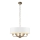 Endon 98933 - Lámpara colgante con cadena HIGHCLERE 6xE14/40W/230V blanco/latón