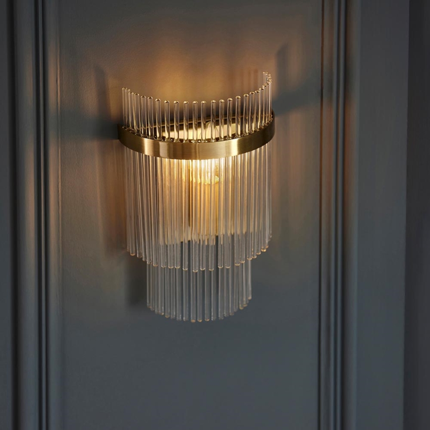 Endon 99168 - Aplique MARIETTA 1xE14/6W/230V latón/transparente