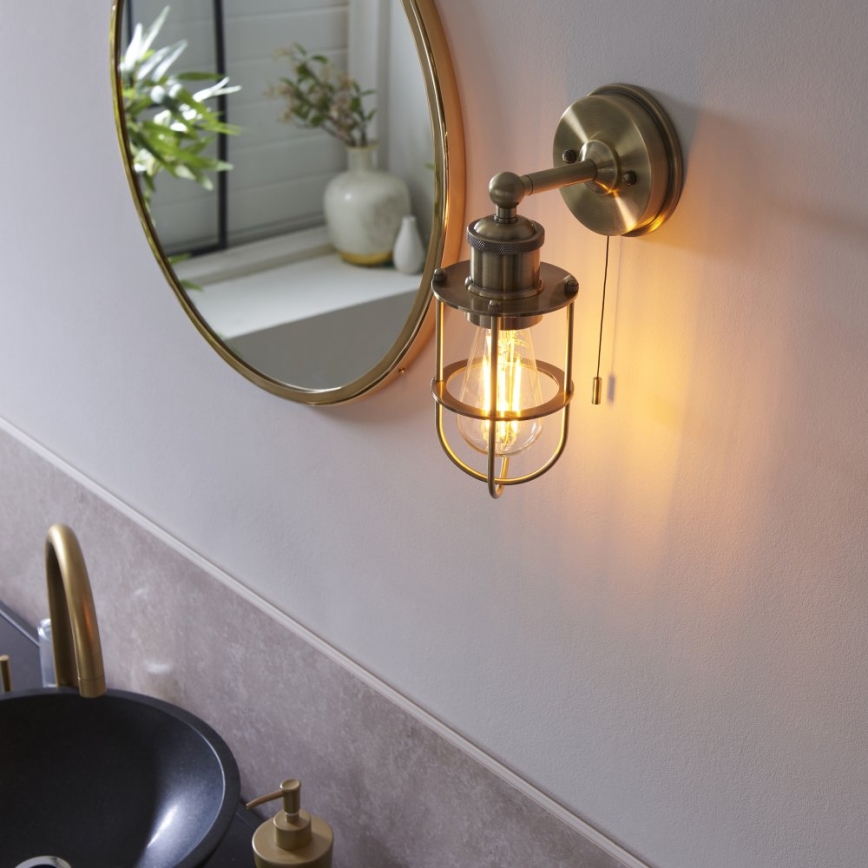 Endon 99952 - Aplique de baño CREW 1xE27/6W/230V IP44 latón