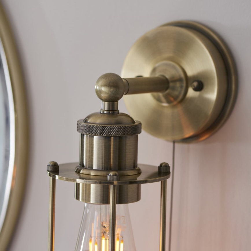 Endon 99952 - Aplique de baño CREW 1xE27/6W/230V IP44 latón