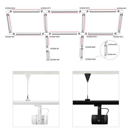 Enganche SCENA WL1 izquierda negro