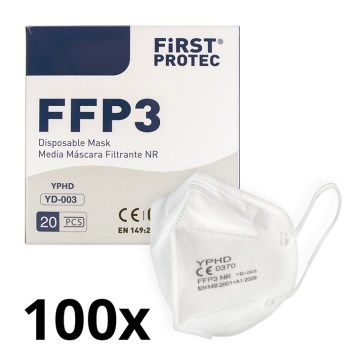 Equipo de protección - respirador FFP3 NR CE 0370 100pcs