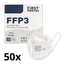 Equipo de protección - respirador FFP3 NR CE 0370 50pcs