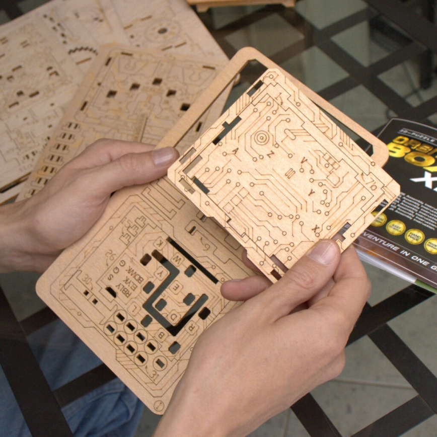 EscapeWelt - 3D puzzle mecánico de madera Caja orbital