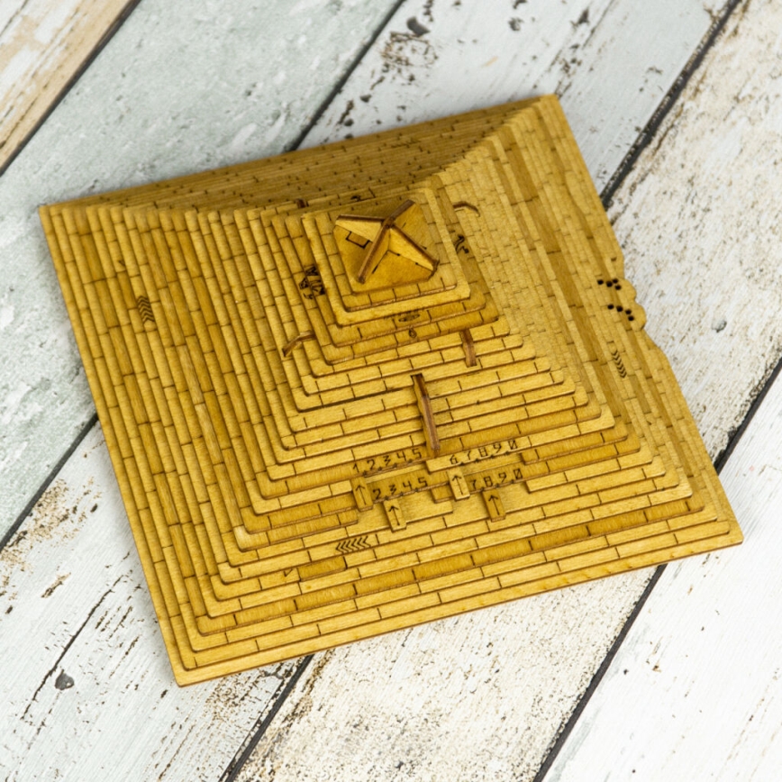 EscapeWelt - 3D puzzle mecánico de madera Pirámide
