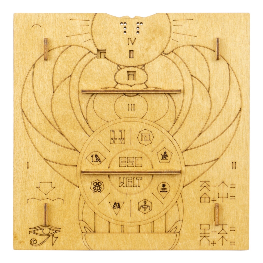 EscapeWelt - 3D puzzle mecánico de madera Pirámide