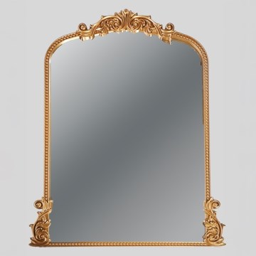 Espejo de pared 114x86x2,7 cm dorado