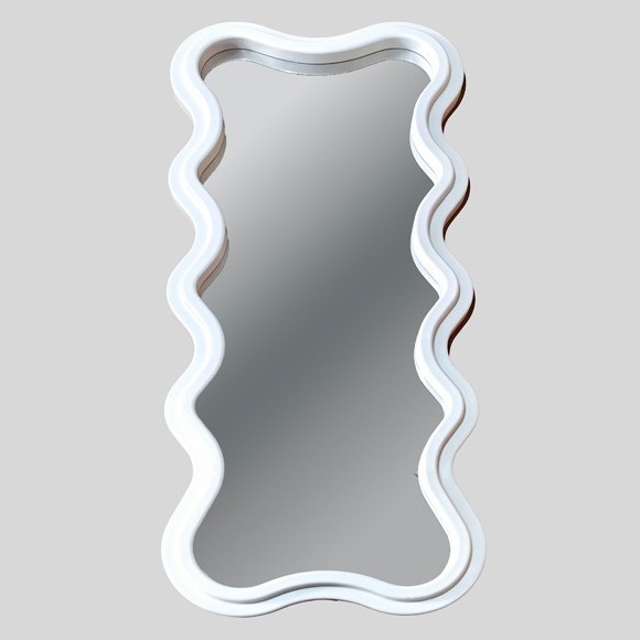 Espejo de pared 120x50 cm blanco