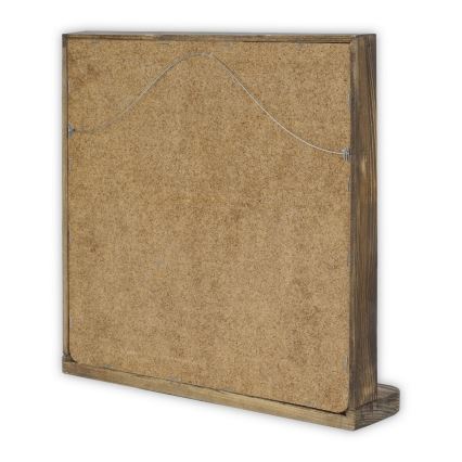 Espejo de pared 33x32,5 cm pino/amarillo