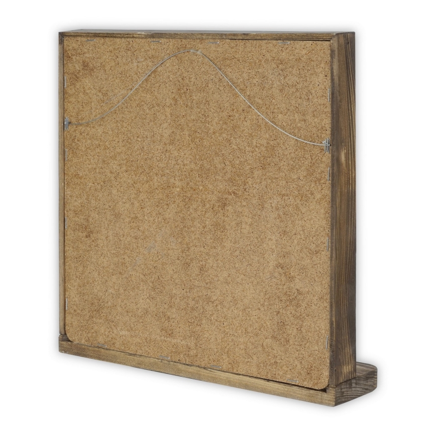Espejo de pared 33x32,5 cm pino/amarillo