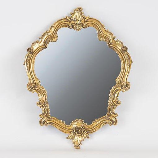 Espejo de pared 39,5x30,7 cm dorado