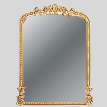 Espejo de pared 66x44 cm dorado