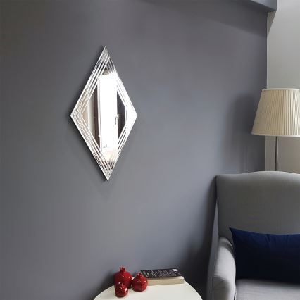 Espejo de pared 68x45 cm plata