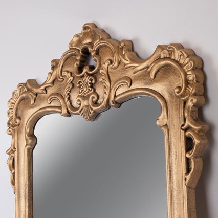Espejo de pared 69x49 cm dorado