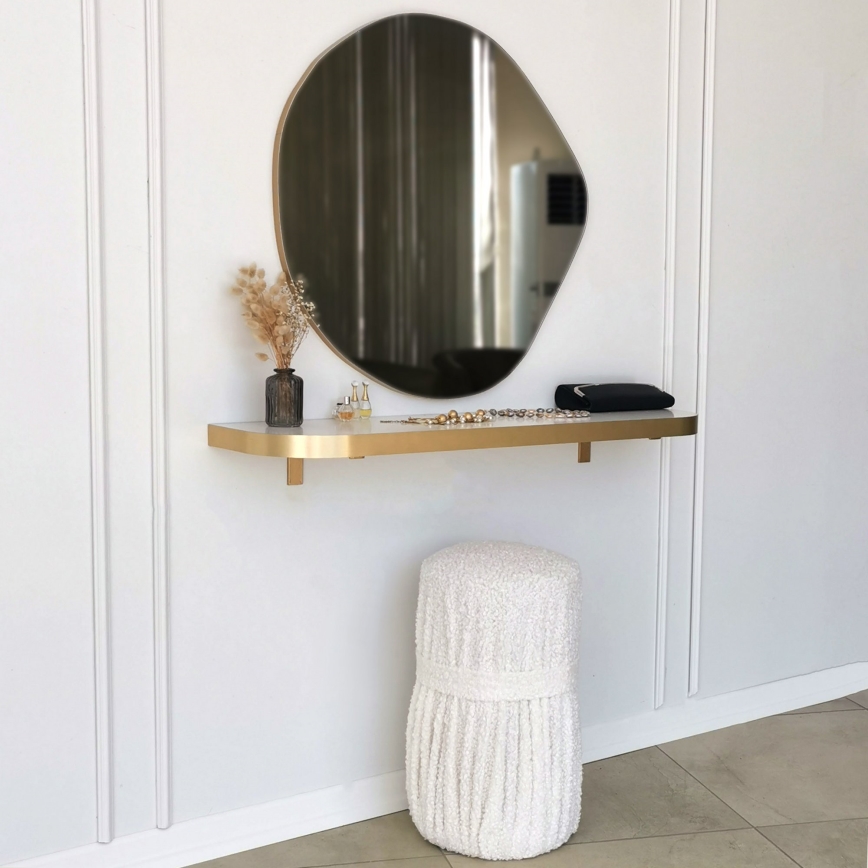 Espejo de pared ASSO 70x67 cm dorado