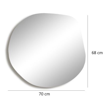 Espejo de pared ASSO 70x67 cm dorado