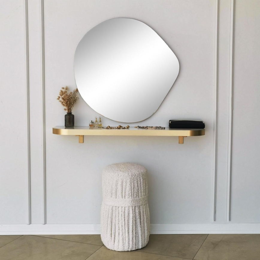 Espejo de pared ASSO 70x67 cm dorado