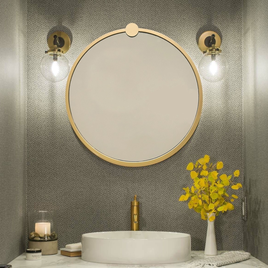 Espejo de pared AYNA 60 cm dorado