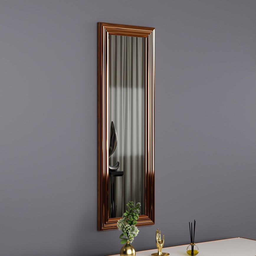 Espejo de pared BOSS 90x30 cm bronce