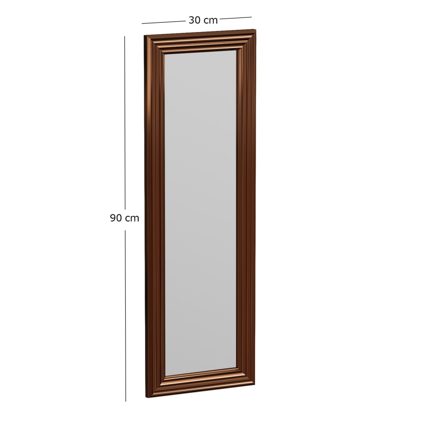 Espejo de pared BOSS 90x30 cm bronce