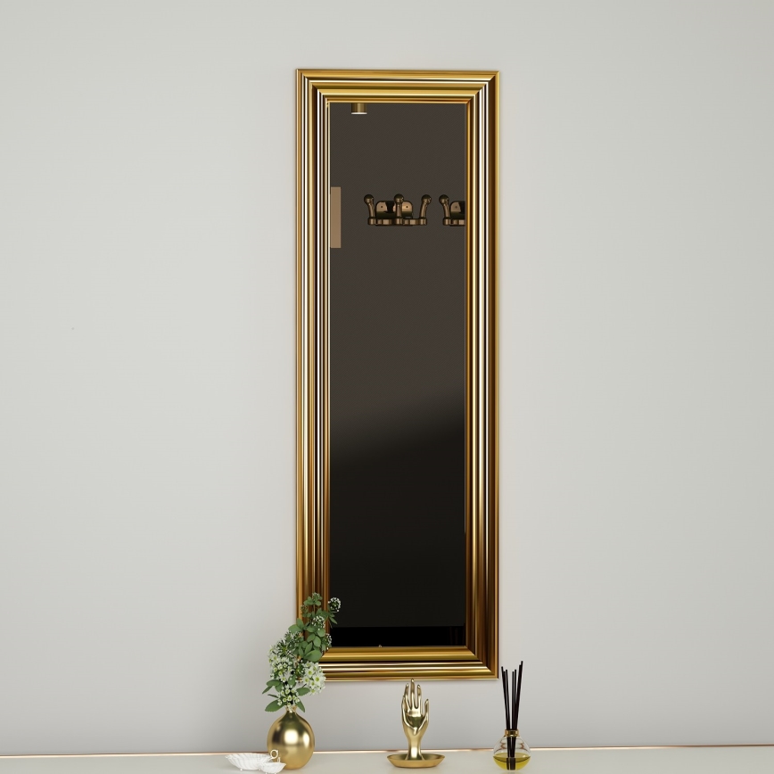 Espejo de pared BOSS 90x30 cm dorado