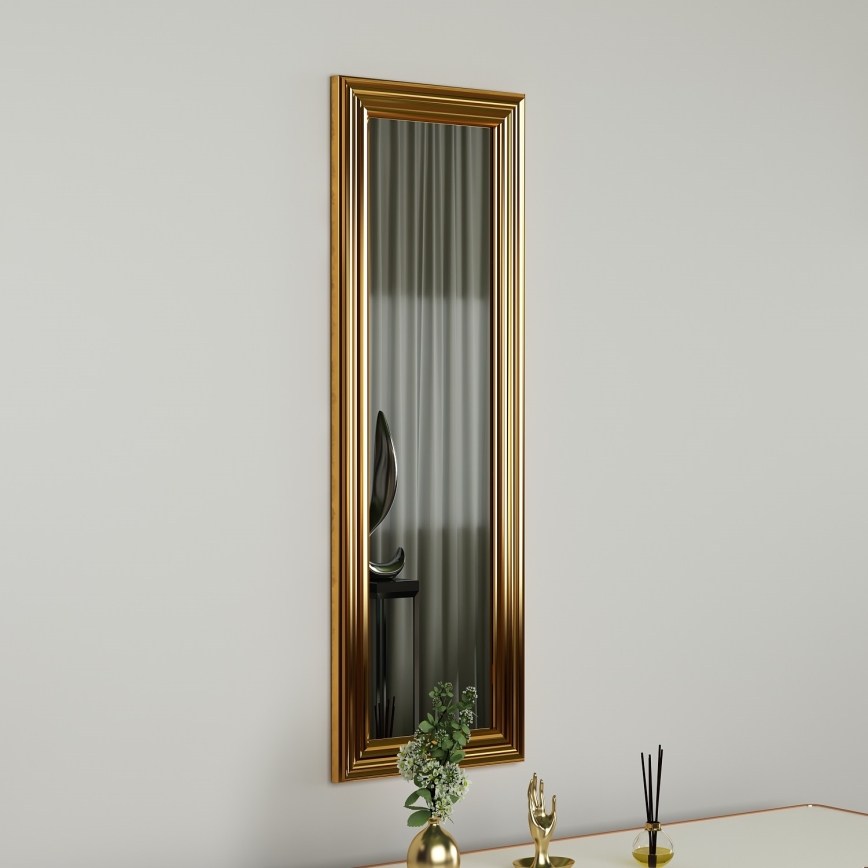 Espejo de pared BOSS 90x30 cm dorado