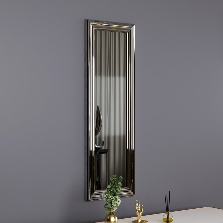 Espejo de pared BOSS 90x30 cm plata