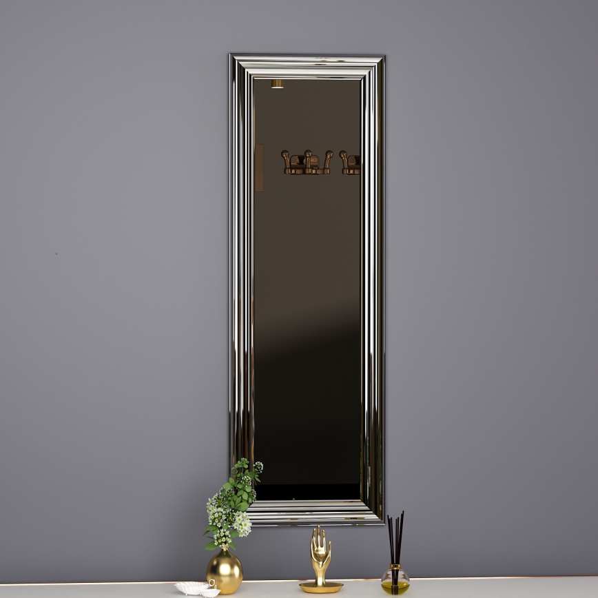 Espejo de pared BOSS 90x30 cm plata