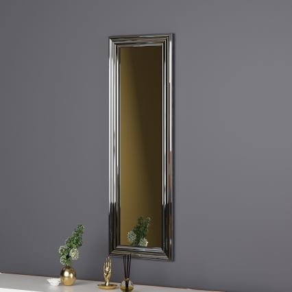 Espejo de pared BOSS 90x30 cm plata
