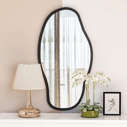 Espejo de pared COULDY 85x45 cm negro