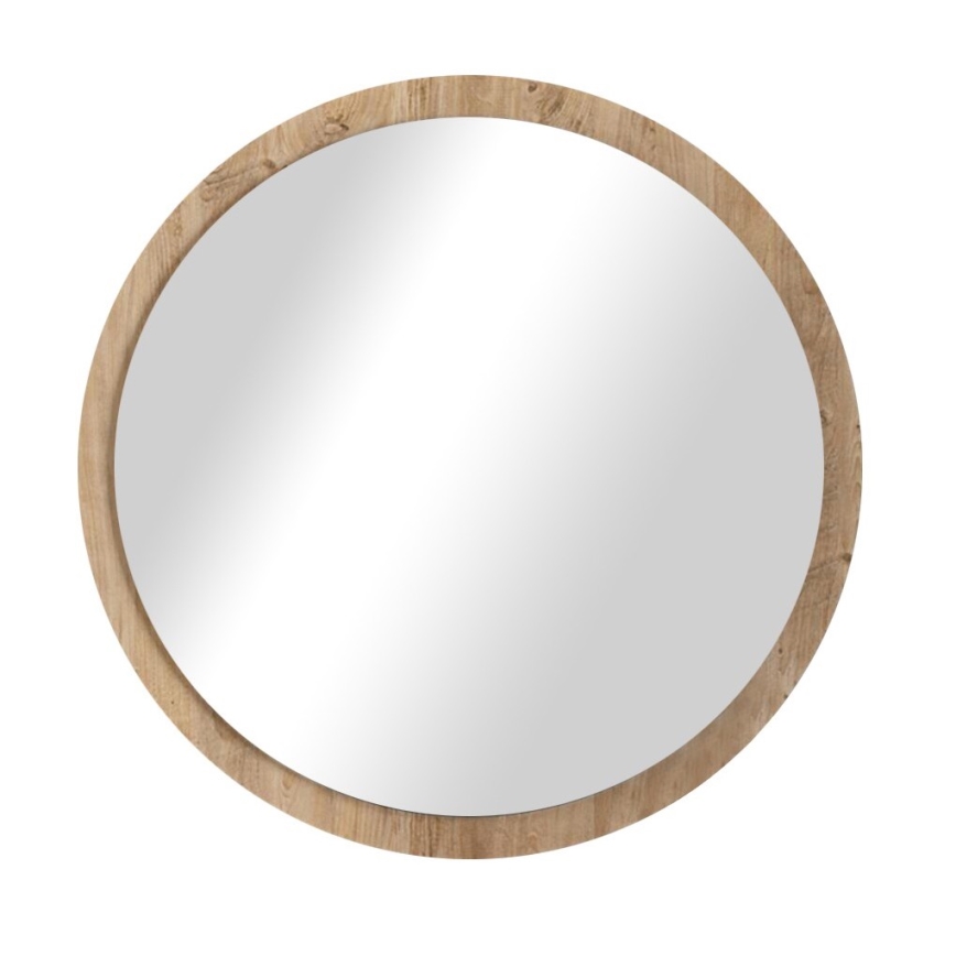Espejo de pared d. 45 cm pino atlántico