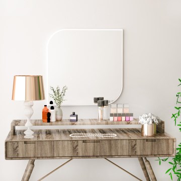 Espejo de pared KAPPA 62x62 cm blanco