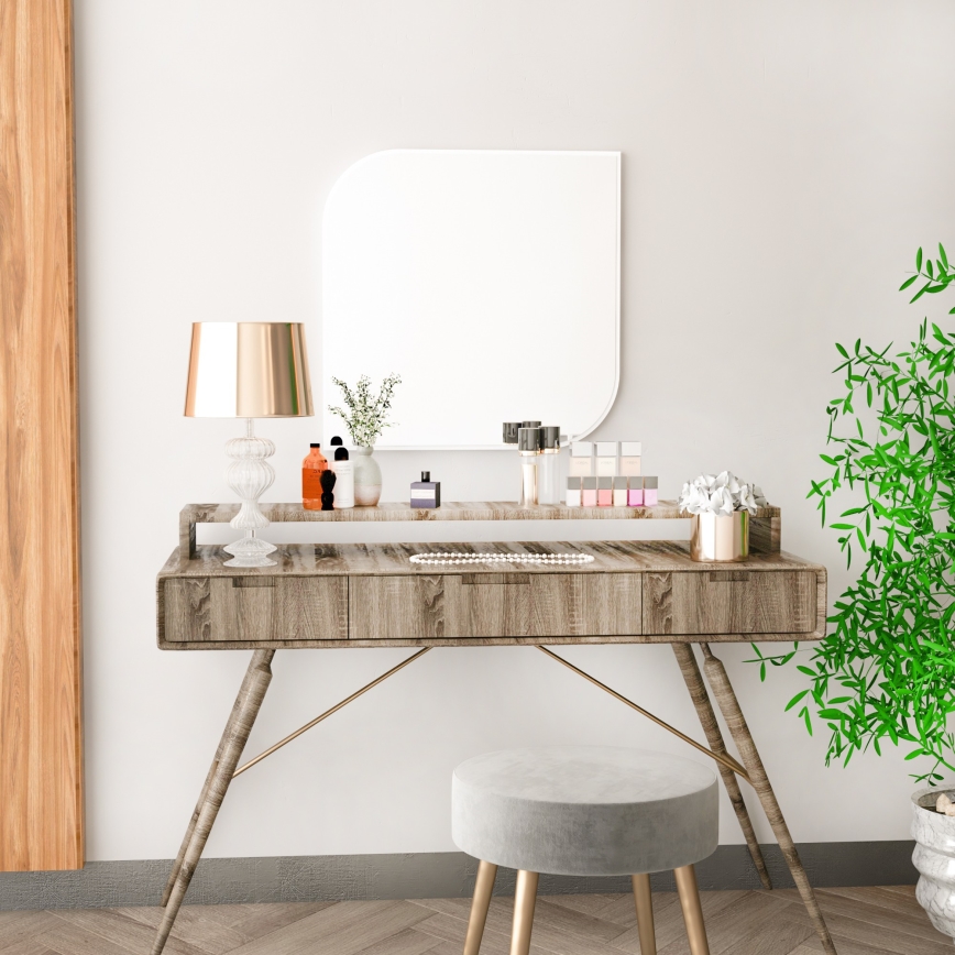 Espejo de pared KAPPA 62x62 cm blanco