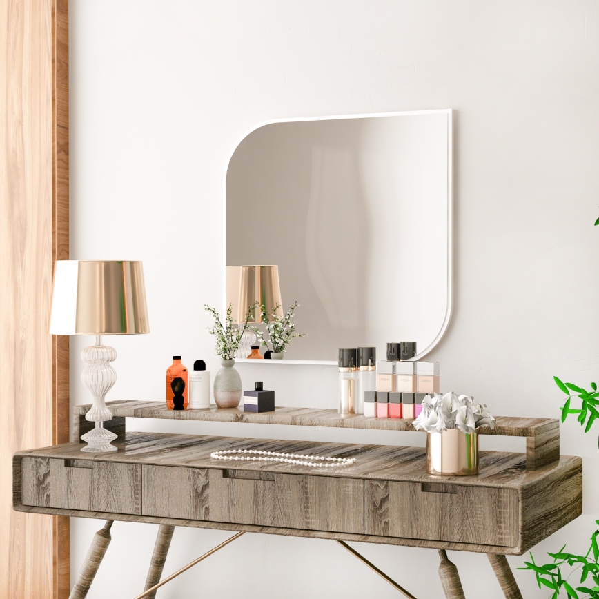 Espejo de pared KAPPA 62x62 cm blanco
