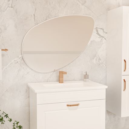 Espejo de pared LUCAS 101,5x59,8 cm blanco
