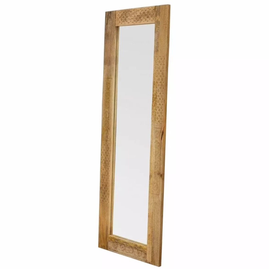 Espejo de pared MANU 170x60 cm madera maciza/árbol de mango