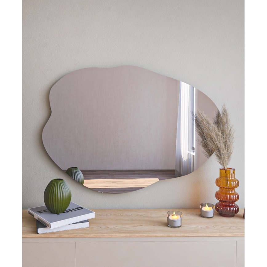 Espejo de pared OHHO 85x60 cm negro