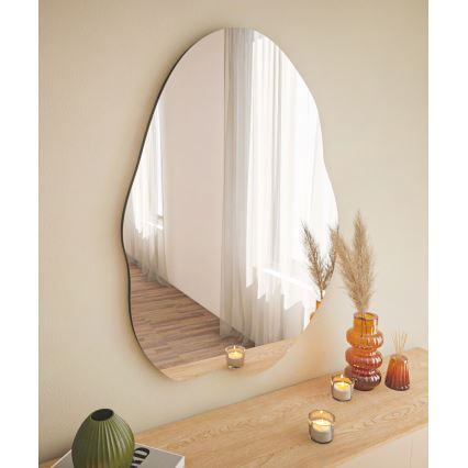 Espejo de pared OHHO 85x60 cm negro