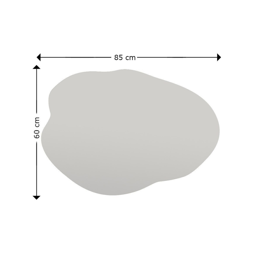 Espejo de pared OHHO 85x60 cm negro