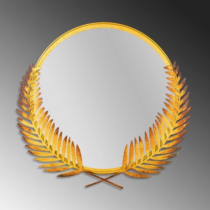 Espejo de pared PALM 59x57 cm dorado