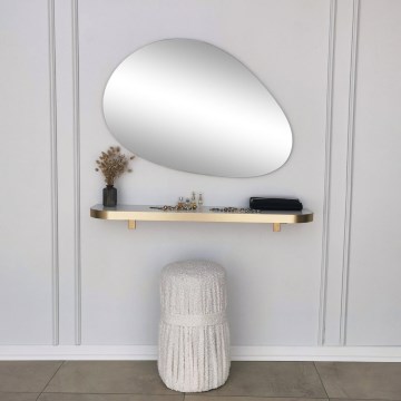 Espejo de pared PORP 60x90 cm dorado