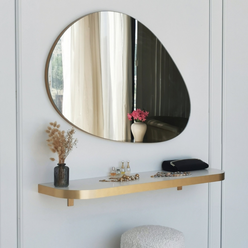 Espejo de pared PORP 60x90 cm dorado