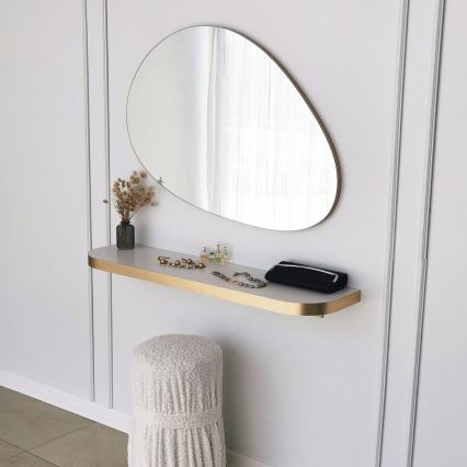 Espejo de pared PORP 60x90 cm dorado